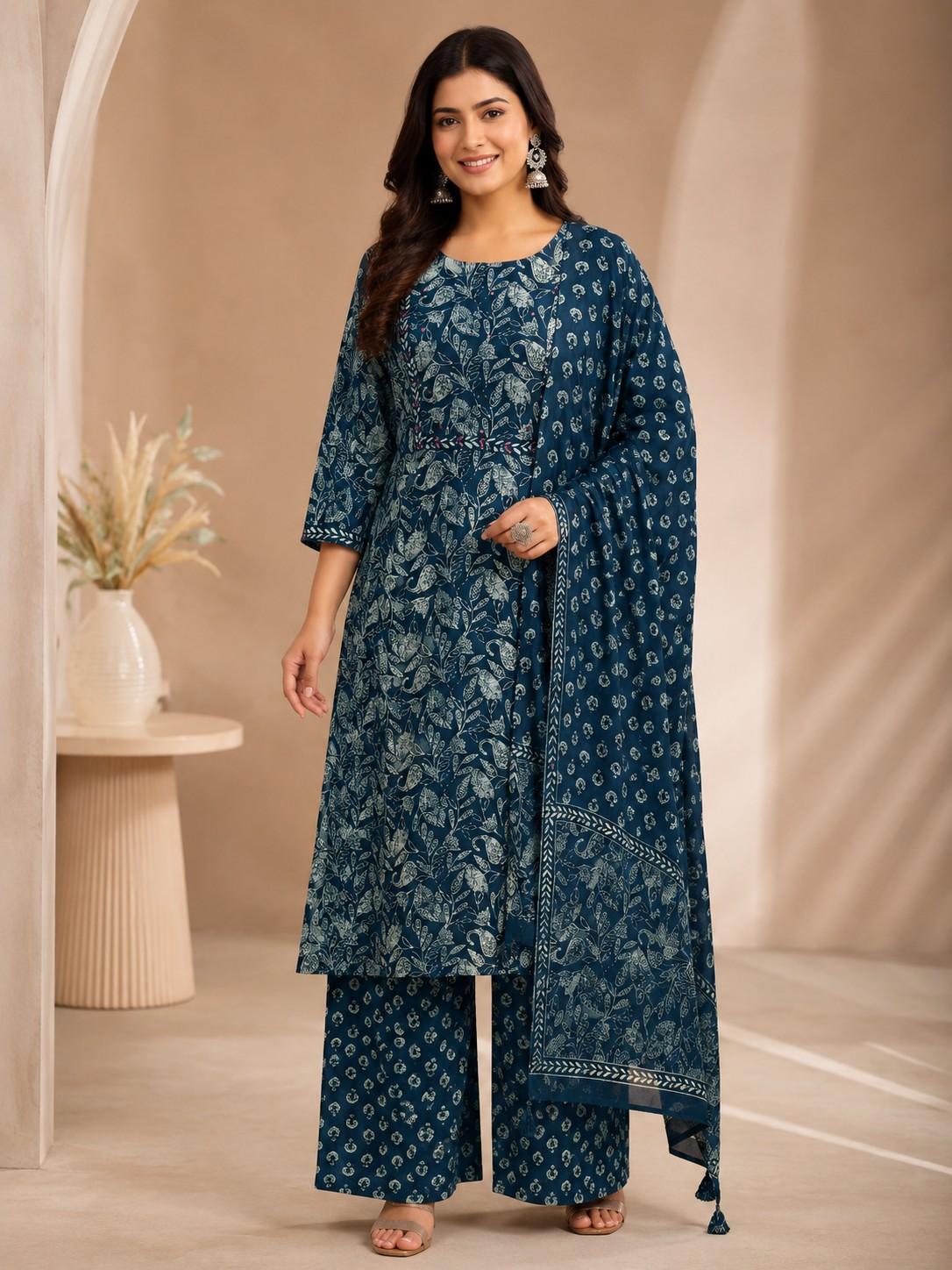 Royal blue salwar suit