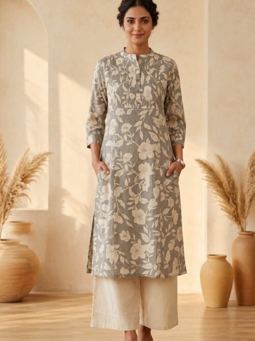018-Ash-Bloom-Kurta-Set-main Ash Bloom Kurta Set