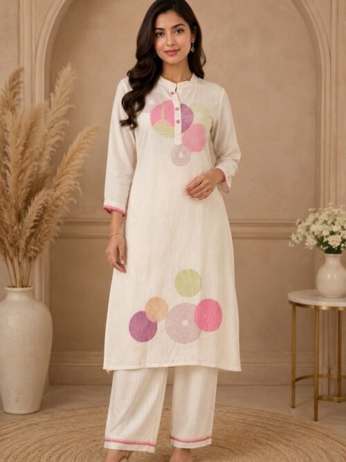064-Pastel-Mosaic-Kurta-Set-main Pastel Mosaic Kurta Set